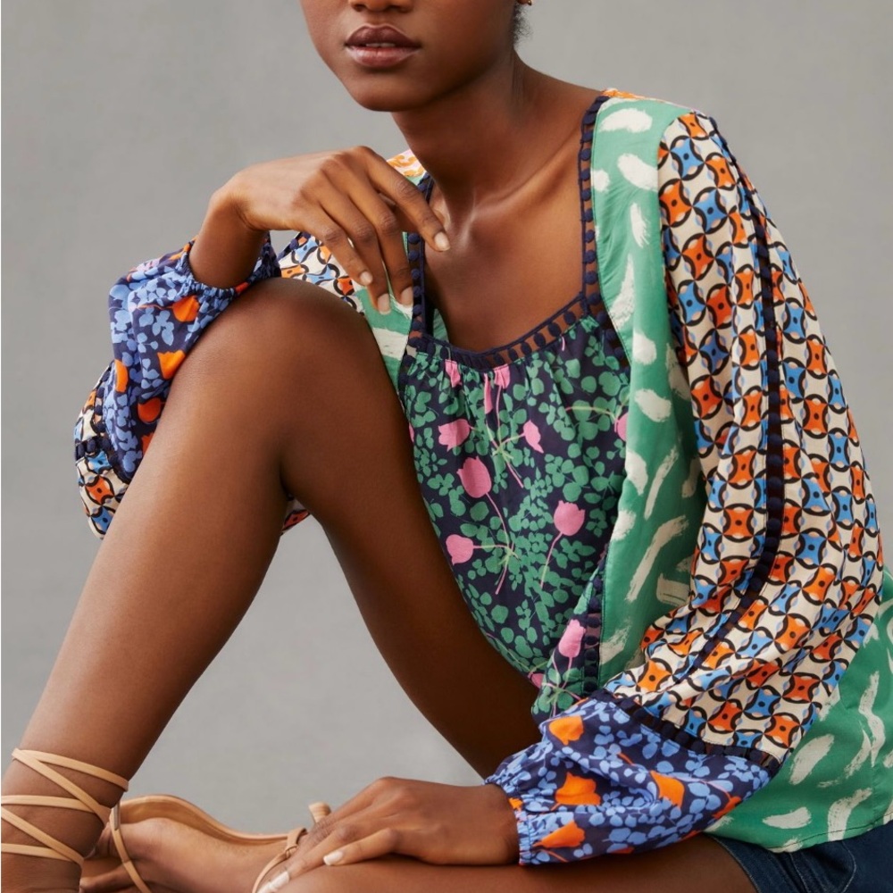 Maeve blouse; cropped; flowy - Picture 2 of 9